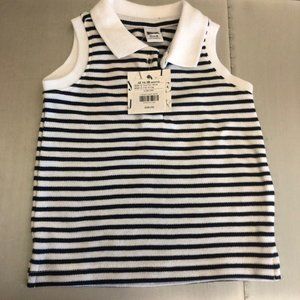 Janie and jack girls striped polo 12-18 months